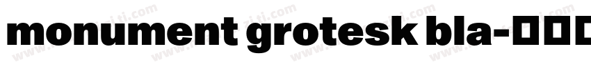 monument grotesk bla字体转换
